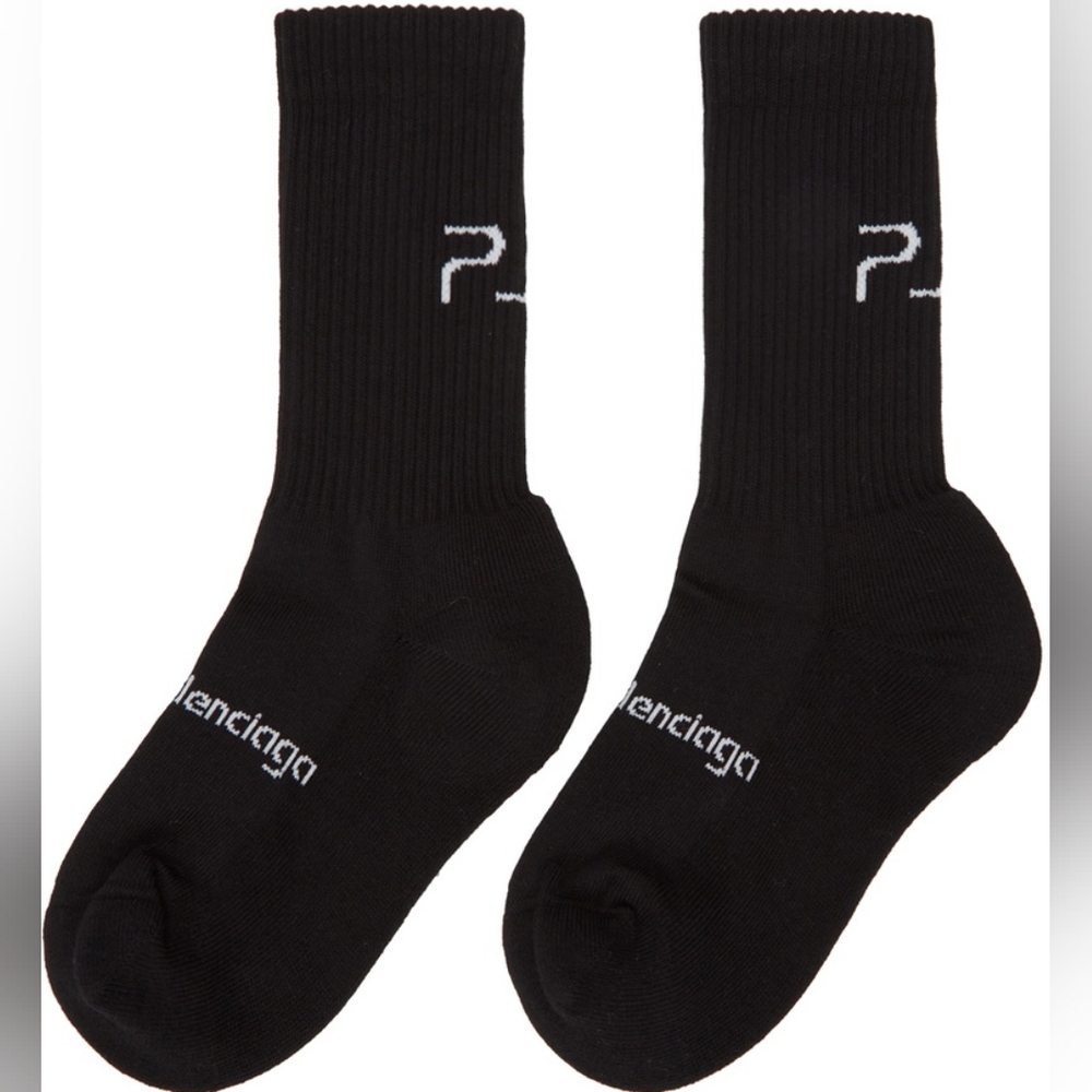 2S. NWT BALENCIAGA X SONY PLAYSTATION LIMITED EDITION COTTON SOCKS